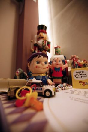 Un dettaglio dell'allestimento