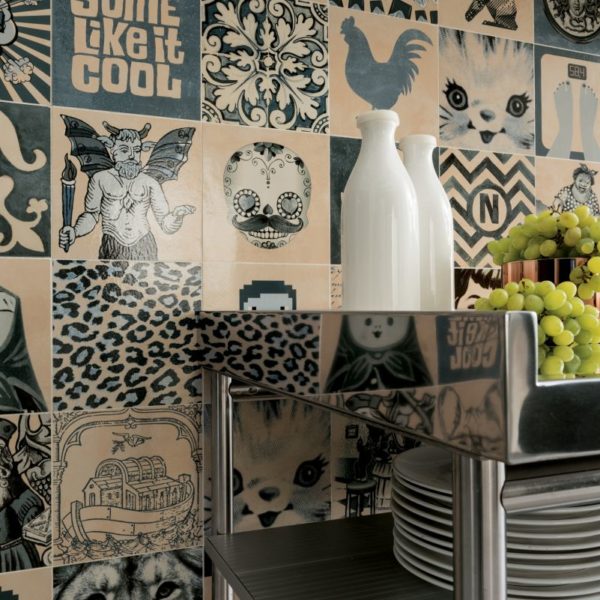 Crédence cuisine Indigo