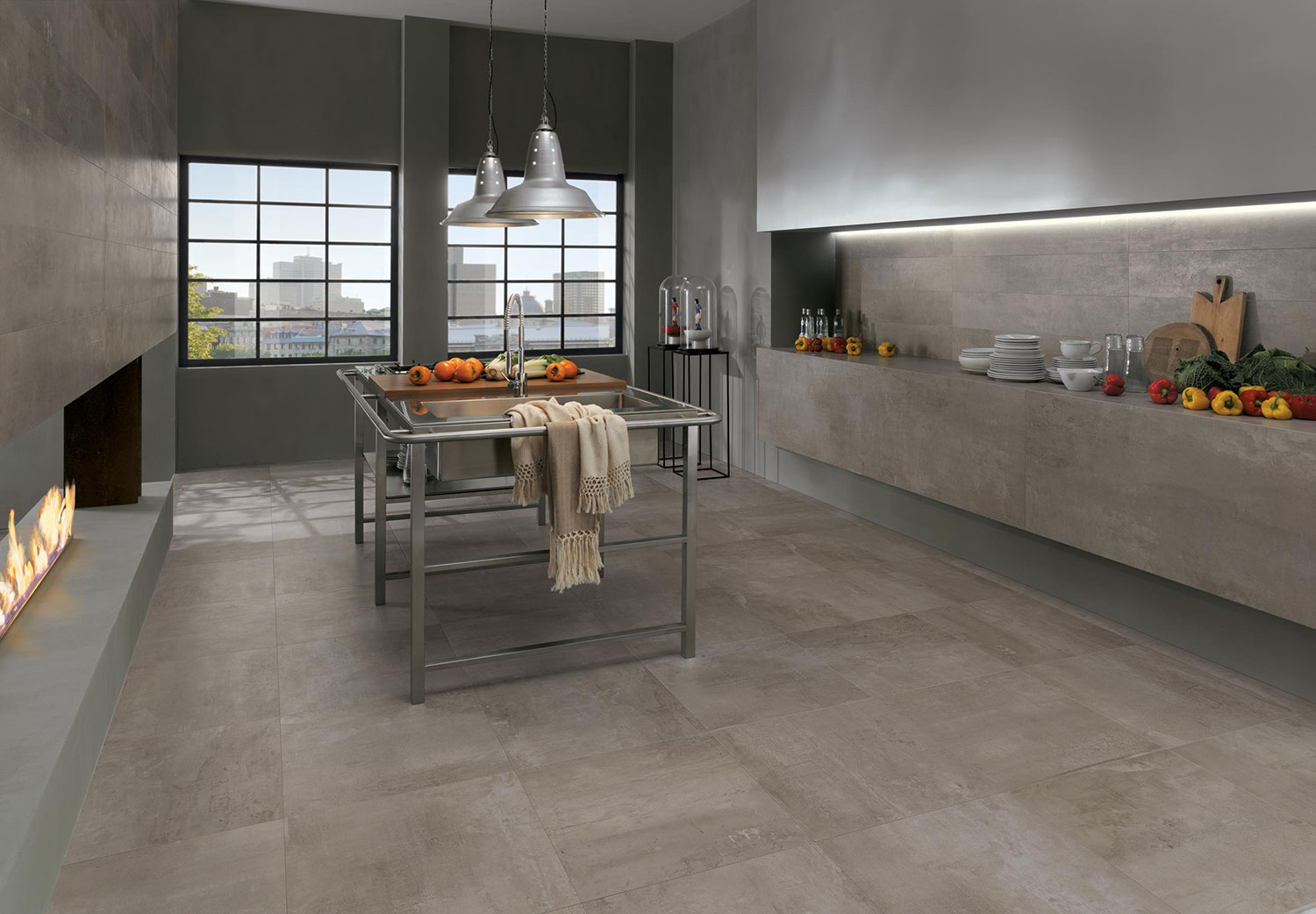 Carrelage Taupe imitation Design Carreaux Taupes effet Design
