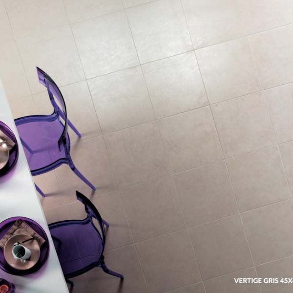 Vertige Gris 45x45 - Carrelage effet Béton
