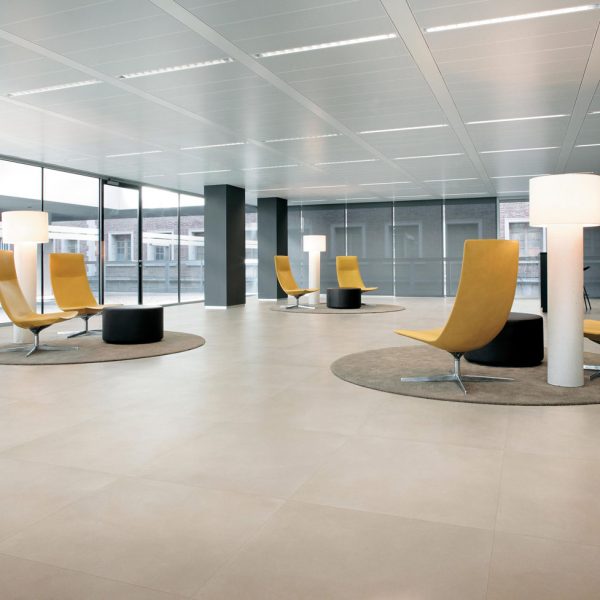 Ciment Ivoire 75x75 - Carrelage 75x75