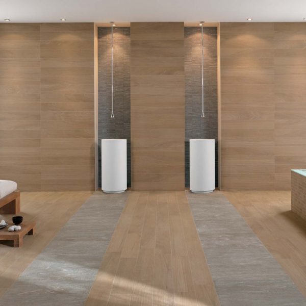 Noa Naturel 15x90 ,Noa Naturel 45 Mosaïque 6 col, Vals Structuré 30x60, Vals 45 Mosaïque Multisurface