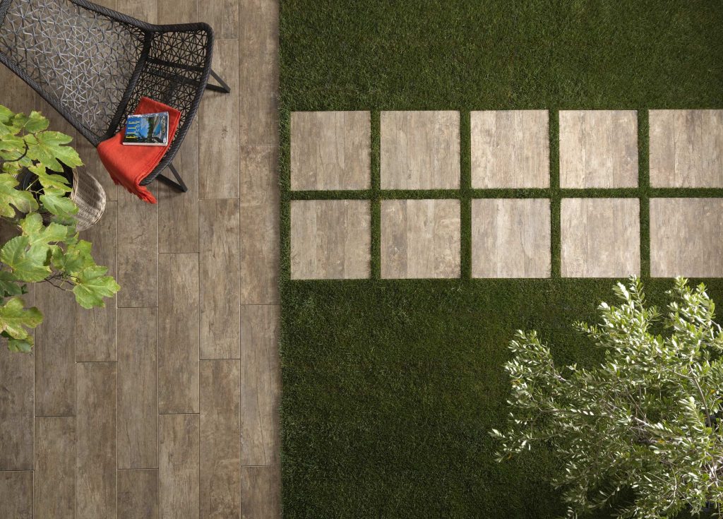 Style Wabi-sabi - carrelage effet bois Tablon Naturel 30x120, Tablon Naturel 60x60