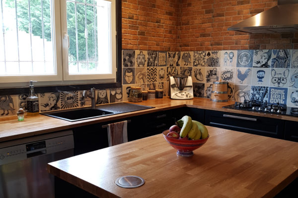 Cuisine Indigo Dans Le Style Industriel