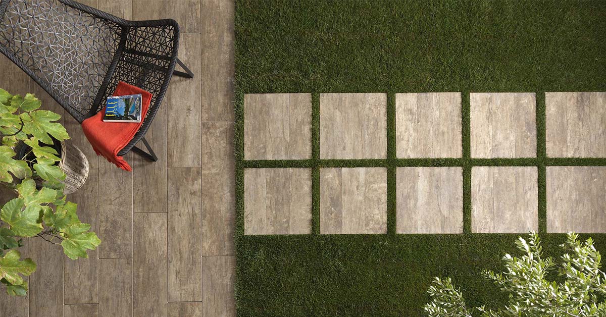 HBI Home Carreaux De Terrasse à Emboîtement De Patio, Tuiles De Terrasse Carrees Composites 12 Po X 12 Po Plastique A Quatre Lattes Dihp4691