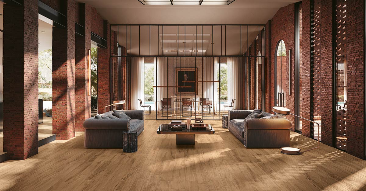 carrelage aspect bois maison