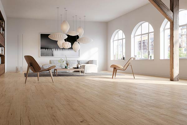 carrelage couleur ivoire effet parquet