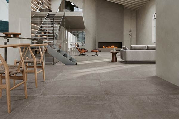 Carrelage gris pour salon