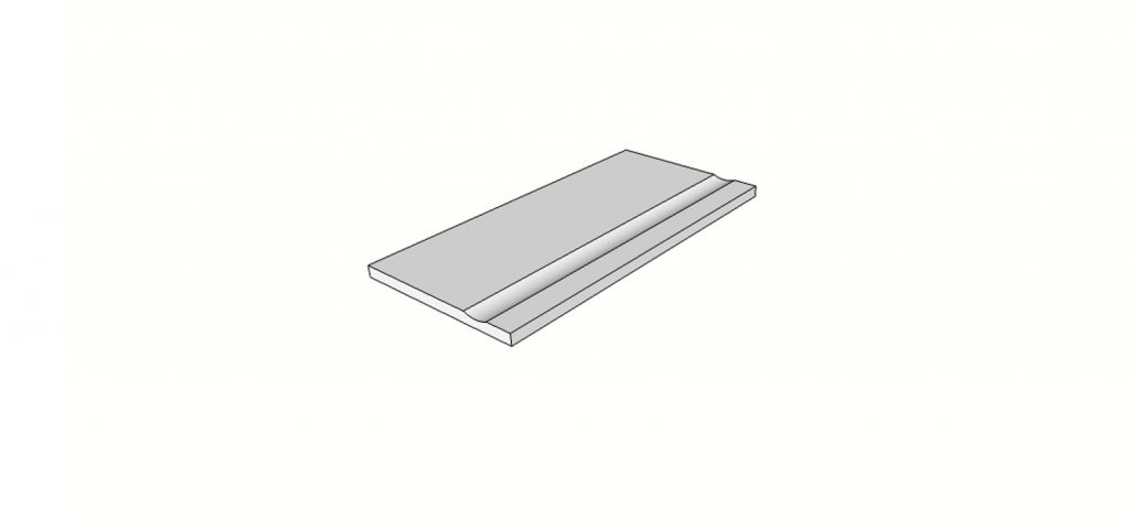 Margelle bord rectiligne angle int. ext. complet (2 pièces) <span style="white-space:nowrap;">30x60 cm</span> &nbsp; <span style="white-space:nowrap;">ép. 20mm</span>