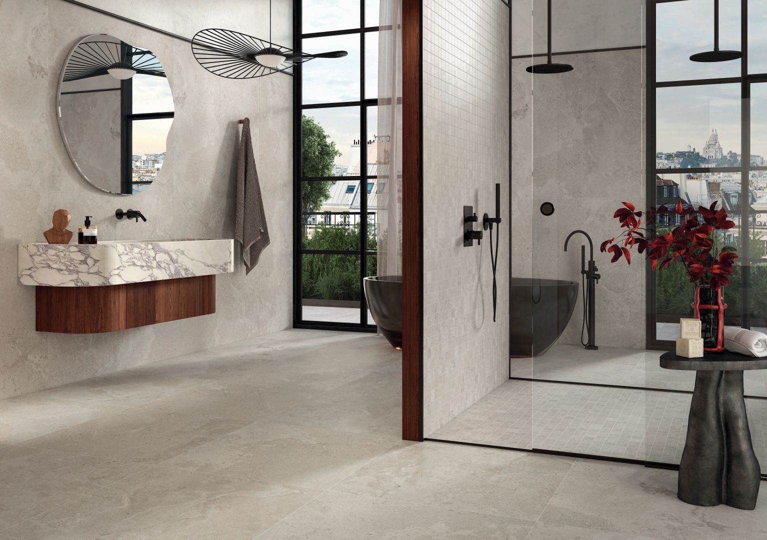 Dalle ardoise salle de bain