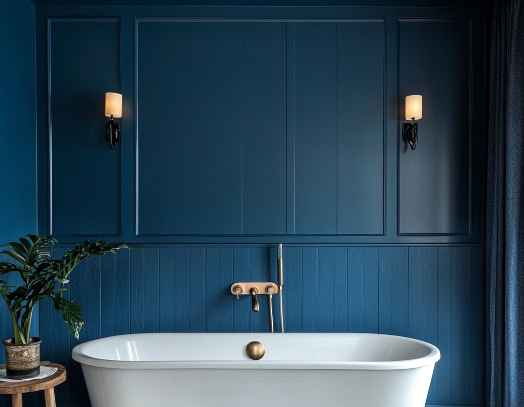 Tendance salle de bain Bleu marine