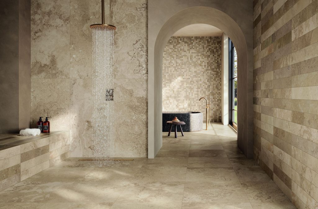 carrelage esprit wabi sabi aspect pierre - Solithe Clair