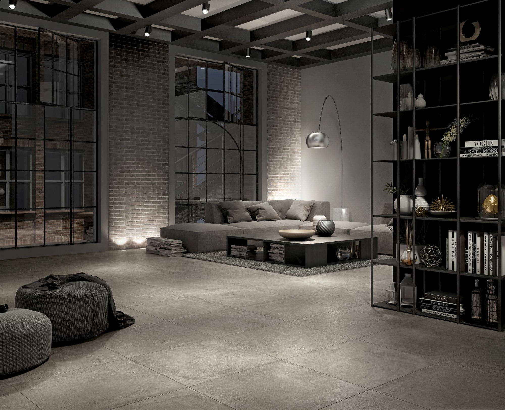 carrelage 120x120 effet béton pour style industriel