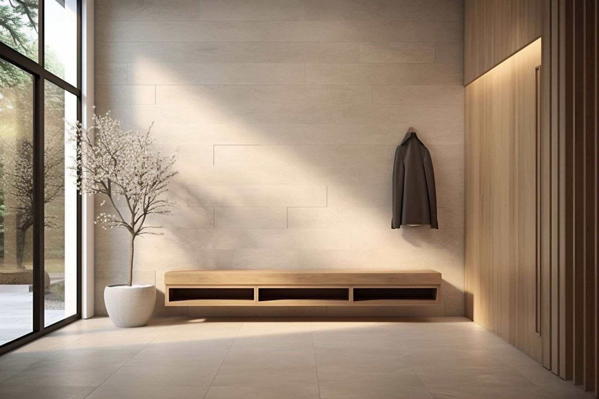 carrelage grand format pour un style minimaliste