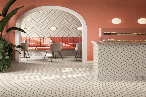 Carrelage ancien, rétro, vintage