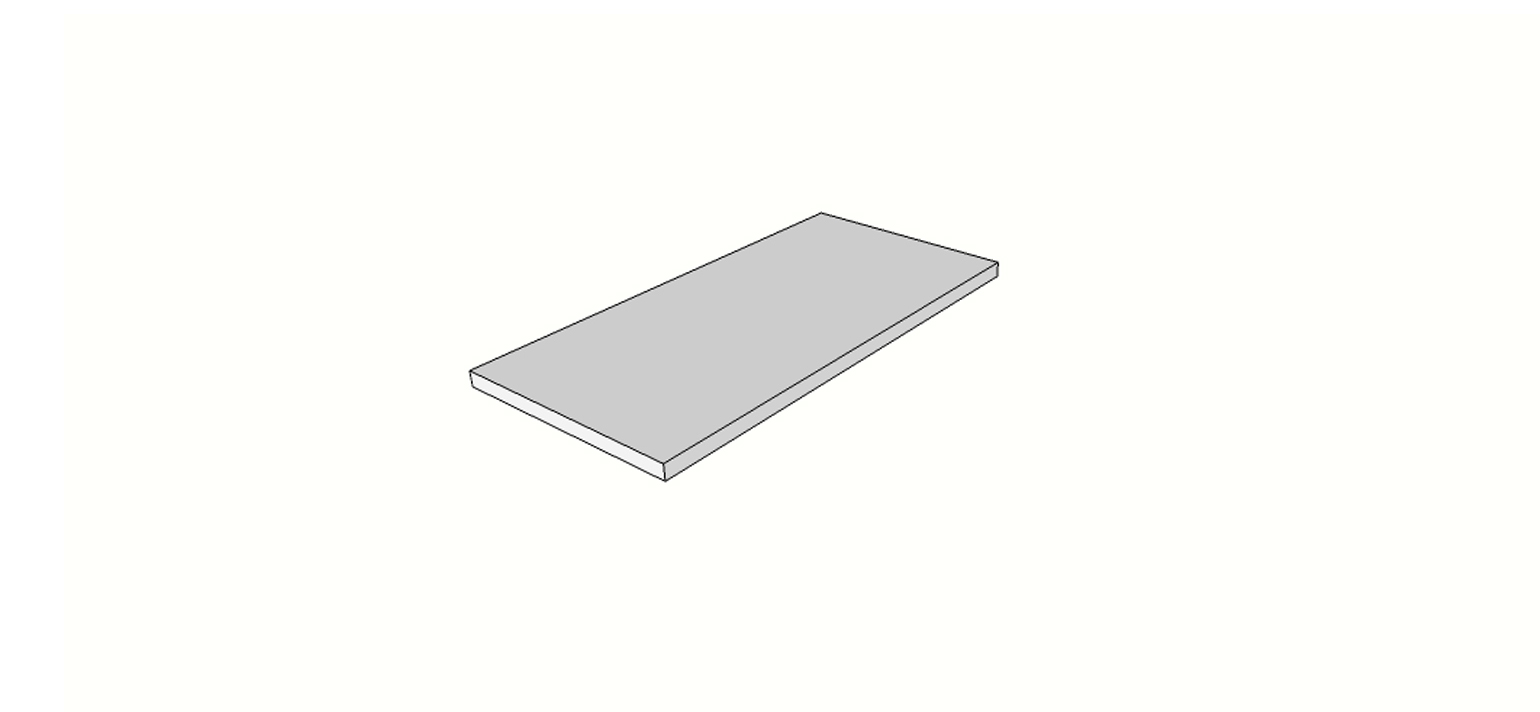Grille droite angle complet (2 pièces) <span style="white-space:nowrap;">20x60 cm</span> &nbsp; <span style="white-space:nowrap;">ép. 20mm</span>
