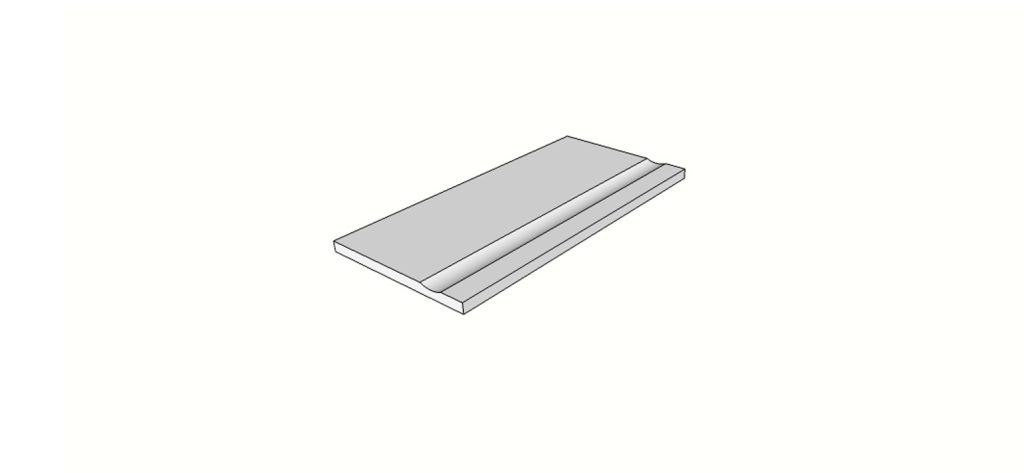 Margelle bord antidérapant arrondi (1/4 rond) angle int. complet (2 pièces) <span style="white-space:nowrap;">30x60 cm</span> &nbsp; <span style="white-space:nowrap;">ép. 20mm</span>
