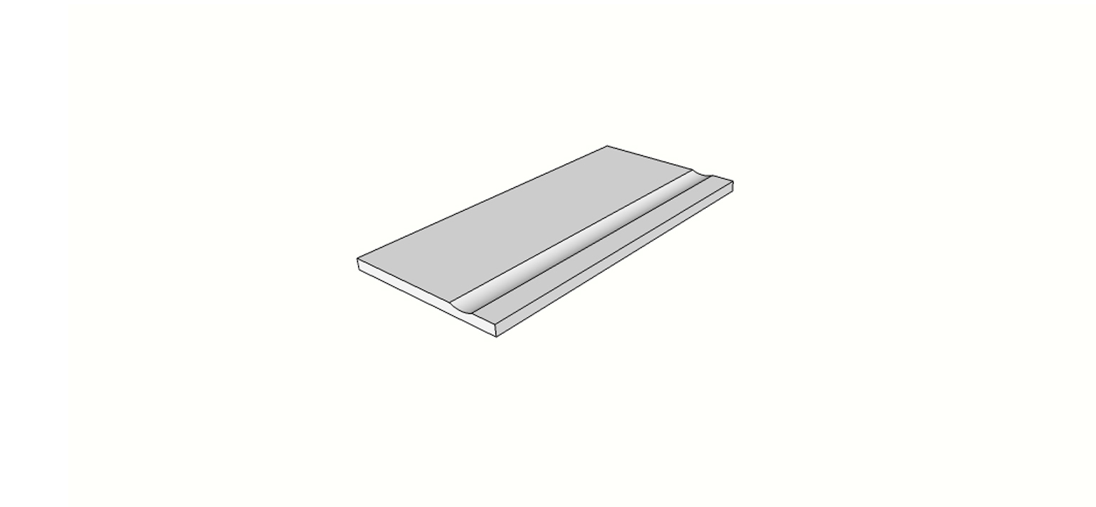 Margelle bord évasé rectiligne <span style="white-space:nowrap;">30x60 cm</span> &nbsp; <span style="white-space:nowrap;">ép. 20mm</span>