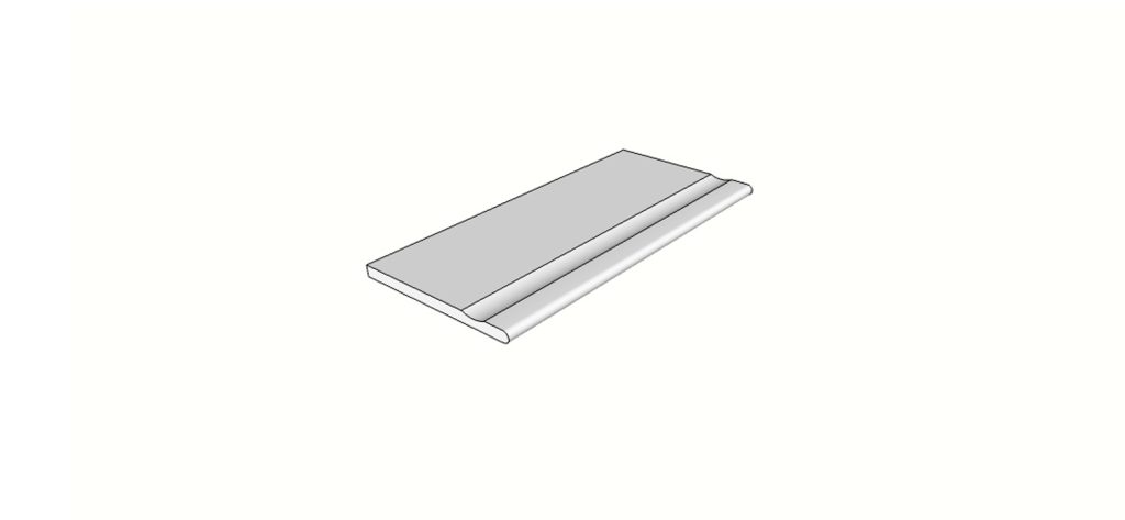 Margelle bord antidérapant arrondi (1/4 rond) angle int. complet (2 pièces) <span style="white-space:nowrap;">30x60 cm</span> &nbsp; <span style="white-space:nowrap;">ép. 20mm</span>