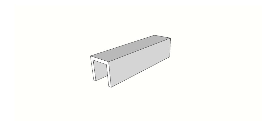 Margelle bord évasé rectiligne <span style="white-space:nowrap;">30x60 cm</span> &nbsp; <span style="white-space:nowrap;">ép. 20mm</span>