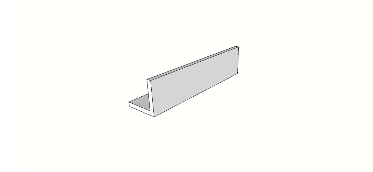Bord en L <span style="white-space:nowrap;">15x60 cm</span> &nbsp; <span style="white-space:nowrap;">ép. 20mm</span>