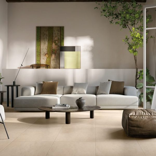 Carrelage imitation pierre beige