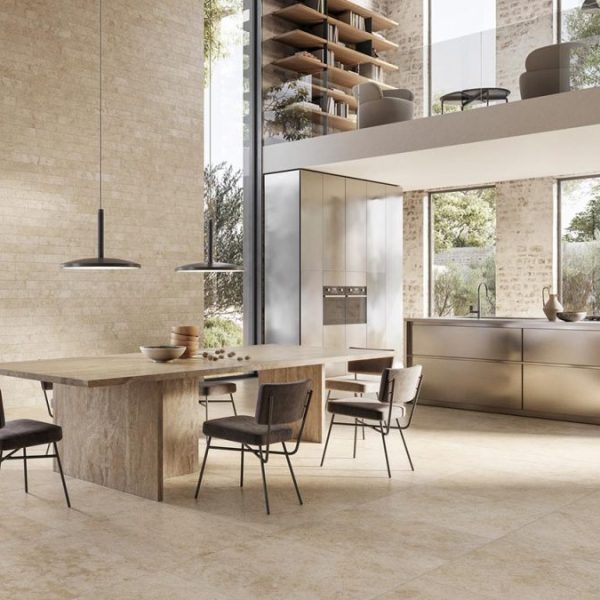 Carrelage imitation pierre beige