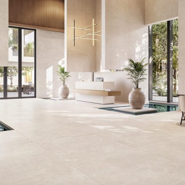 Carrelage imitation pierre beige
