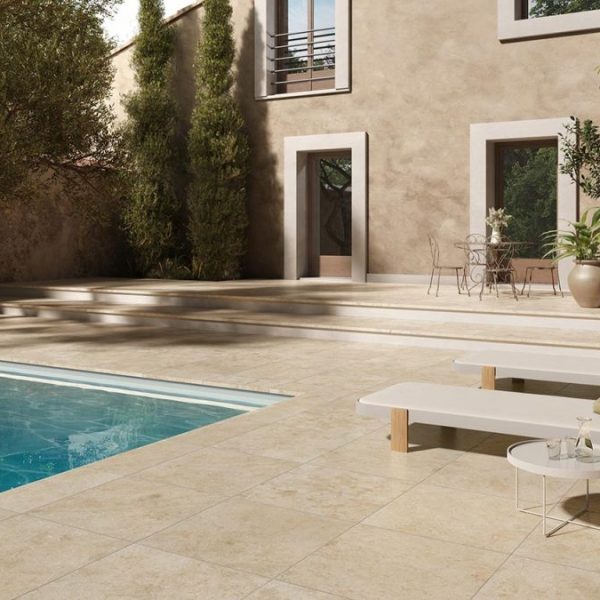 Carrelage imitation pierre beige