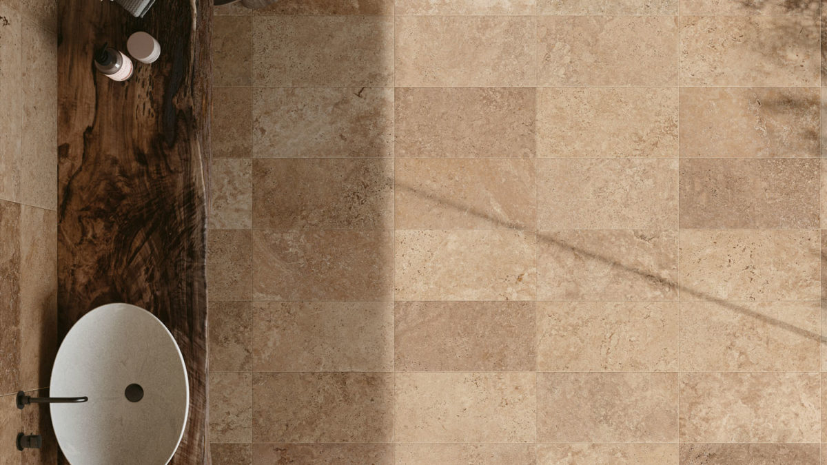 carrelage effet pierre salle de bain