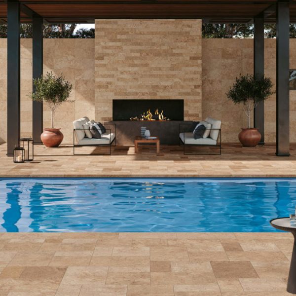Carrelage imitation pierre beige