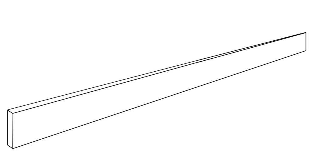 Plinthe Droite <span style="white-space:nowrap;">6x120 cm</span>