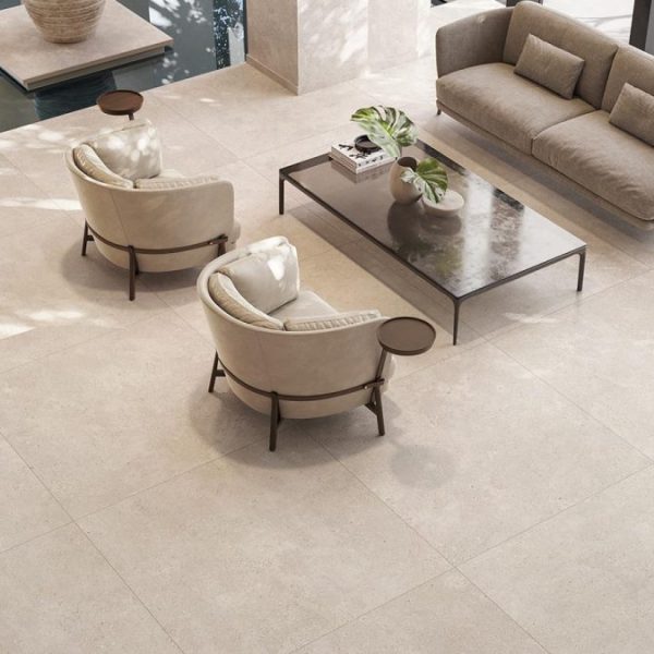 carrelage imitation beton beige