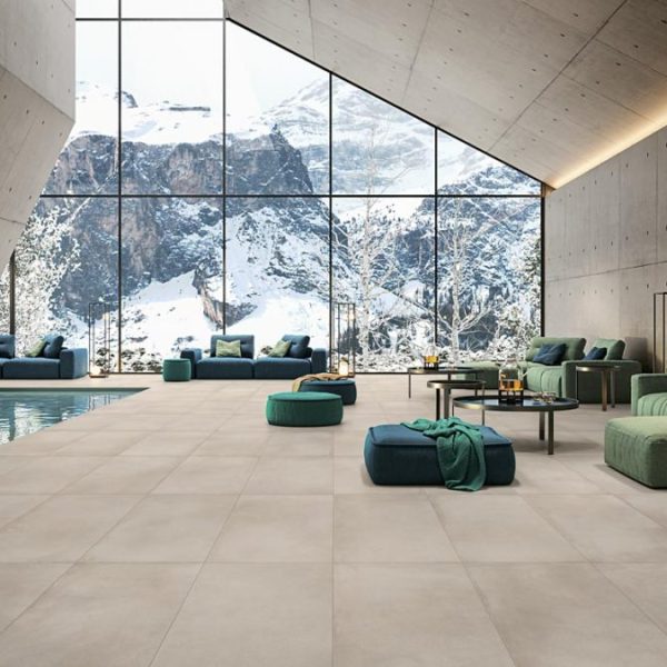 carrelage imitation beton beige