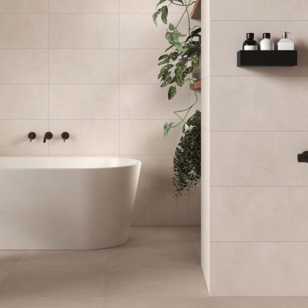 carrelage imitation beton beige