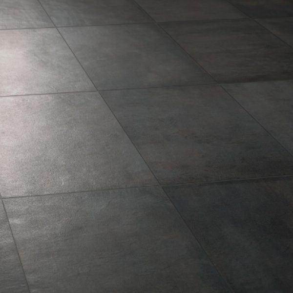 carrelage noir effet ciment